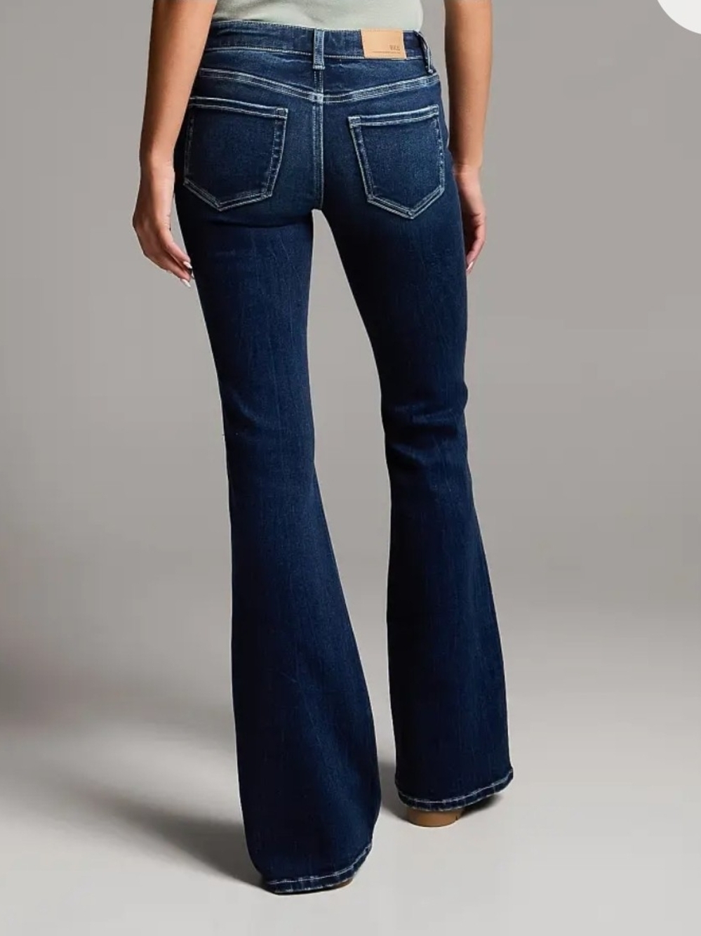 BKE Women's Dark Blue Flare Jeans